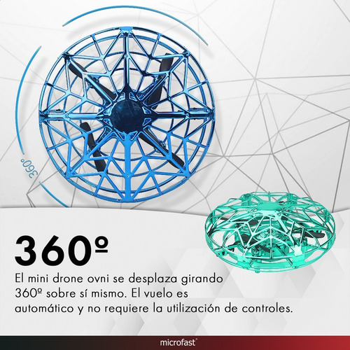 Mini Drone Ufo Luces Led Control Remoto Interactivo 360º