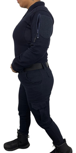 Kit De Uniforme Dama Stretch Camisa M Pantalon 34