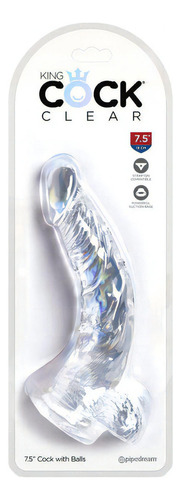 King Cock Clear 7.5 Cock With Balls ( Dildo