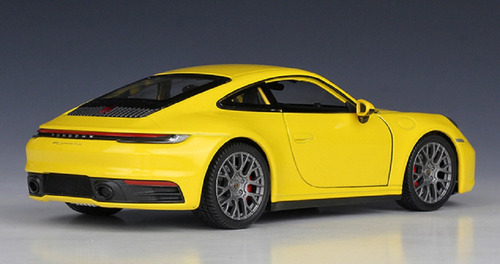 Welly 1:24 Porsche 911 Carrera 4s Amarillo Modelo Coche Q1