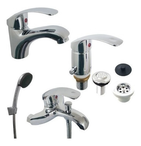 Imagen 4 de 5 de Griferia Monocomando Bidet Con Transferencia Baño Oferta