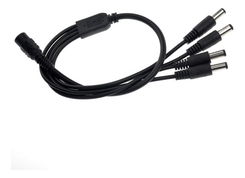 Cable Adaptador Dc Power Y Negro Para Cámara Cctv De 40 Cm