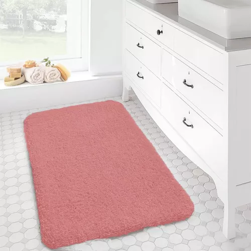 Alfombra baño antideslizante blanca 60x40cm