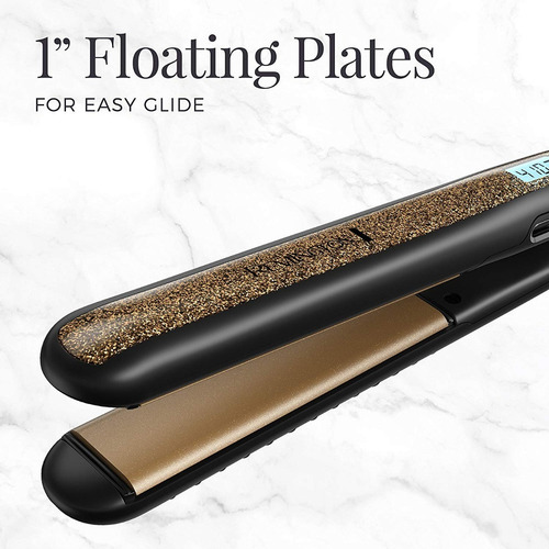 Plancha De Cabello Remington S6501 410°f 1pu Digital Smooth Color Negro y Dorado