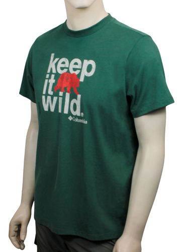 Camiseta Keep It Wild Verde Tam M - Columbia