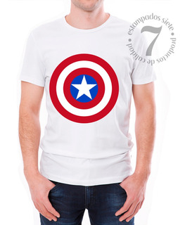Polera Mujer Arte Capitan America Pm922 Polera Mujer Arte Capitan America Pm922