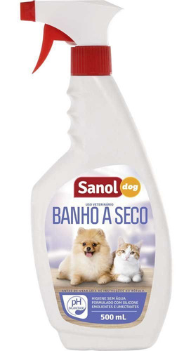 Banho À Seco Sanol Dog Para Cães E Gatos