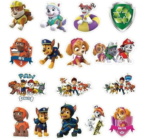 Imagen 2 de 3 de Patrulla Canina - Set De 50 Stickers / Calcomanias
