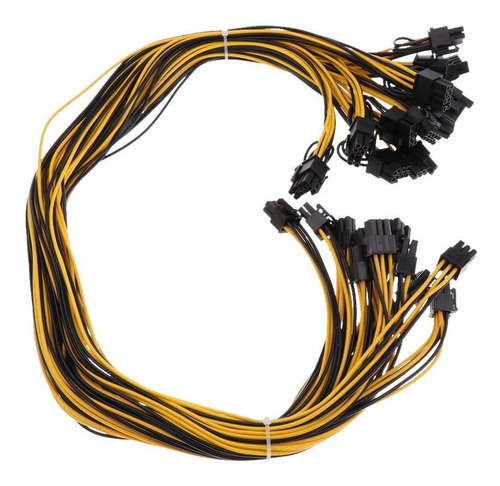 12pcs 6pin A 6 + 2pin Power Splitter Cable De Tarjeta De