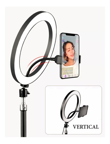 Aro De Luz Led 30 Cm C/ Soporte Para Celular - Foto Selfie 