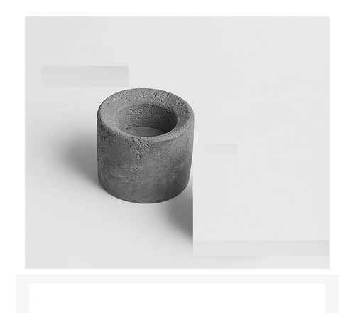 Molde Silicon Maceta Portavela Cilindro Con Textura