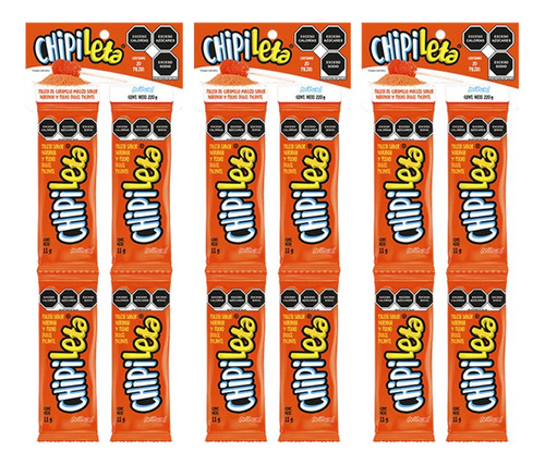 Chipileta Paleta Caramelo Polvo Chile Naranja 60 Piezas
