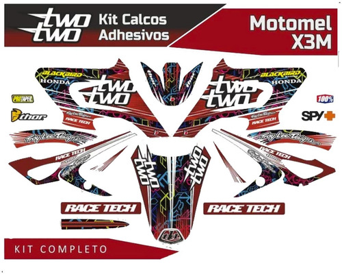 Kit/set Calcomanias Completas Baccio X3m I Mod. Two Two R