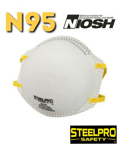 Respirador Mascarilla N95 Steelpro Por Unidad 