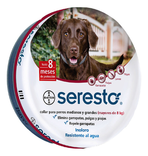 Seresto Collar Antipulgas +8 Kg