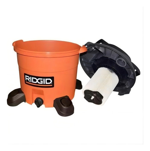 Aspirador Pó E Líquido 45l 220v 5 Hp Wd-1255/wd-1256 Ridgid Cor Laranja