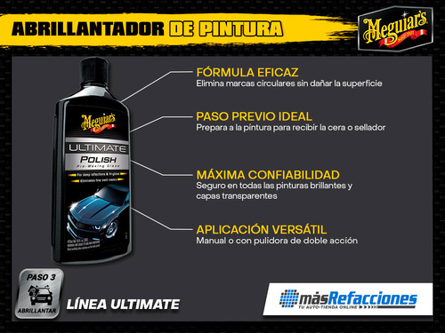 Meguiars Ultimate Polish Abrillantador Pintura 16 0z G19216