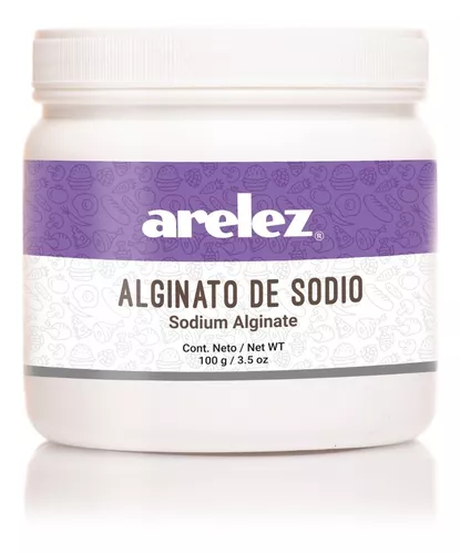 Alginato De Sodio 100 G Comestible Cocina Molecular Arelez