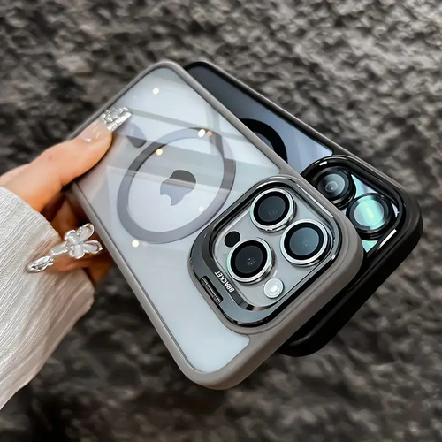 Funda Para iPhone Magsafe Uso Rudo Con Mica Lentes Cámara