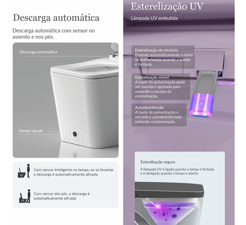 Vaso Sanitário Inteligente Estilo Japonês Smart Toilet
