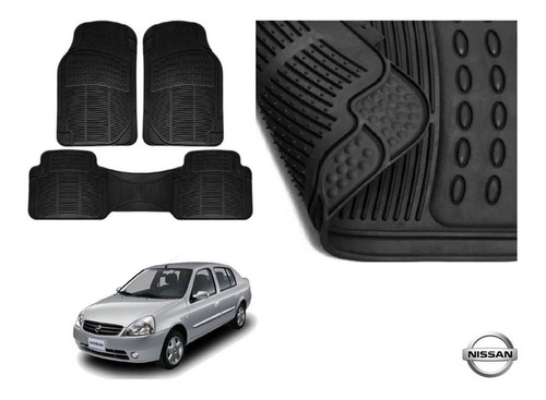 Tapetes Uso Rudo Nissan Platina 2003 Rubber Black Original