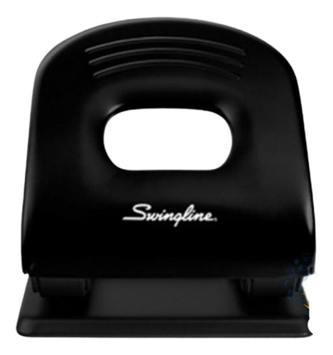 Perforadora P203 Swingline, Regleta Móvil De 2 Orificios Color Negro