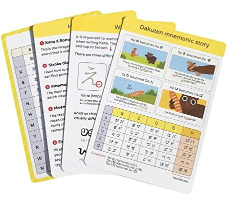 Hiragana & Katakana Flashcards Aprende El Alfabeto Japonés