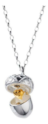 Collar Con Colgante De Bellota Con Forma De Corazón De Piña,