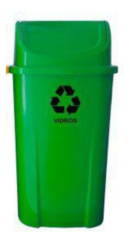 Kit 4 Lixeiras Para Coleta Seletiva 60 Litros