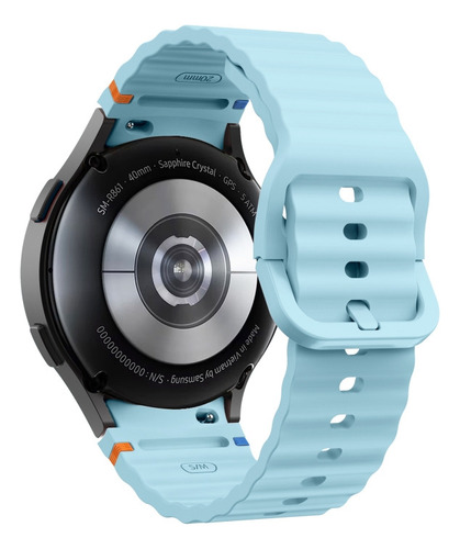 Correa De Silicona Azul Claro Para Samsung Galaxy Watch 7 40
