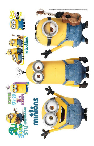 Wallsticker Minions 32.5x50cm Muresco 1610