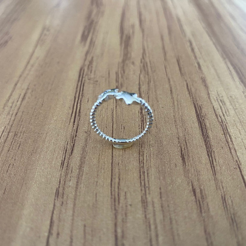 Imagen 5 de 10 de Anillo Medio Dedo #2 Estrellas De Plata .925 Agálea Joyería