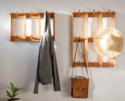 Perchero pared madera nordico hotsell