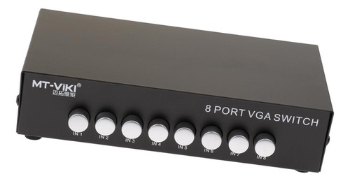 Vga Swicther Caja 8 En Un Salida Con Botón Accesorios