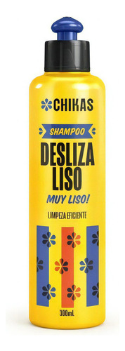  Shampoo Chikas Desliza Liso Limpeza Eficiente 300 Ml