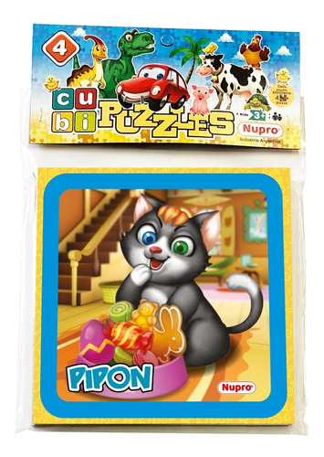 Puzzle Rompecabezas Gatitos Nupro X4 Piezas