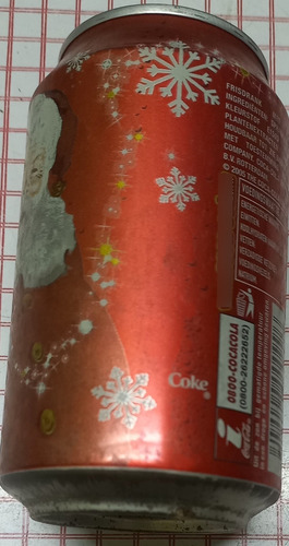 Lata Coca Cola Papá Noel 2007 Vacia Holanda Navidad (Usado)