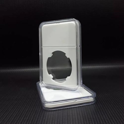 05 Capsulas Acrílica Pccb Para Moeda 40mm