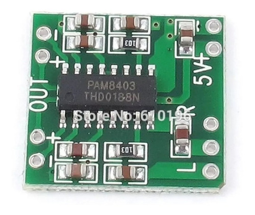Modulo Amplificador Audio Estereo 3w Clase D Pam8403 Arduino