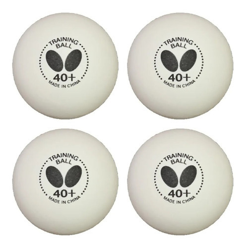 Bolas De Ping Pong Butterfly Plástico 40+ Training