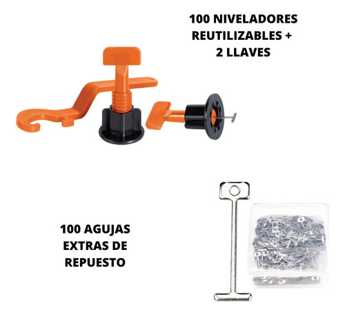 X2 Kit De Niveladores De Cerámica Y Porcelanato