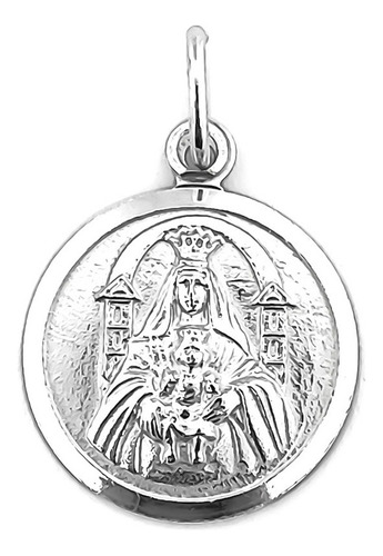 Colgante Medalla Virgen De Coromoto 17mm Plata Fina 925