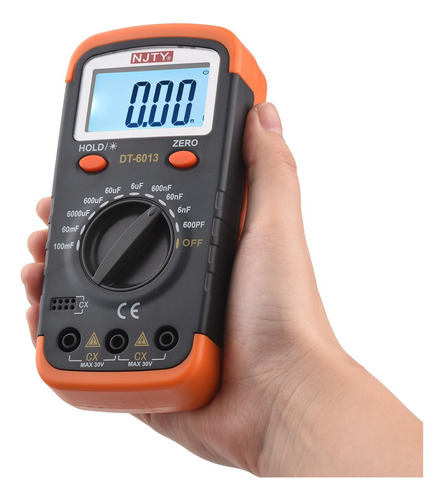 A Um Medidor De Capacitância Lcd Njty 600pf-100mf 6000