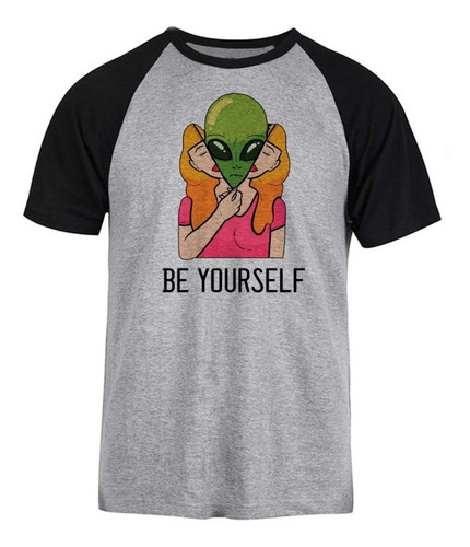 Remera Be Yourself Alien Spun Adulto/niño Unisex