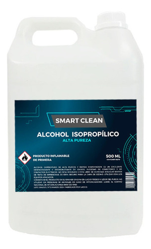 Alcohol Isopropílico Máxima Pureza 5000 Ml 99,9% Smart Clean