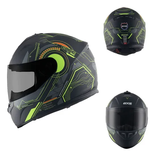 Casco Integral Moto Edge Sonic Runner Certificado Dot Ece