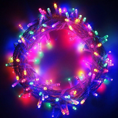 Combo Led Navidad Manguera 10 Metros + 2 Guirnaldas 8 Metros