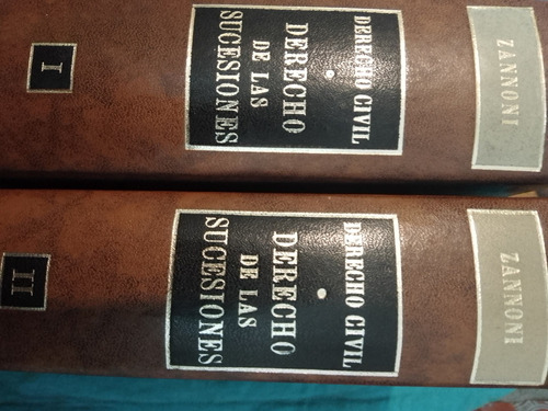 Derecho De Las Sucesiones 2 Tomos - Eduardo Zannoni Astrea S