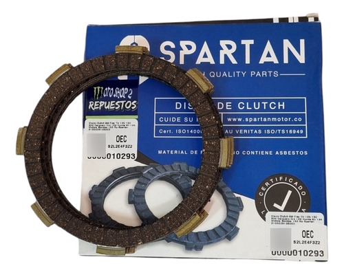 Disco Clutch Akt Flex Ttr 125 180 200 Carguero Cr4 Spartan