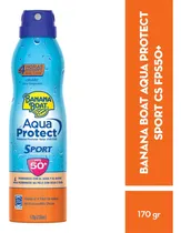 Comprar Protector Solar Banana Boat Aqua Protect Sport 50+ FPS C-Spray 170 gr